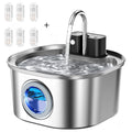 Cordless stainless steel cat water fountain – image 9