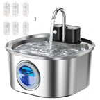 Cordless stainless steel cat water fountain – image 9