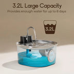 Cordless stainless steel cat water fountain – image 3