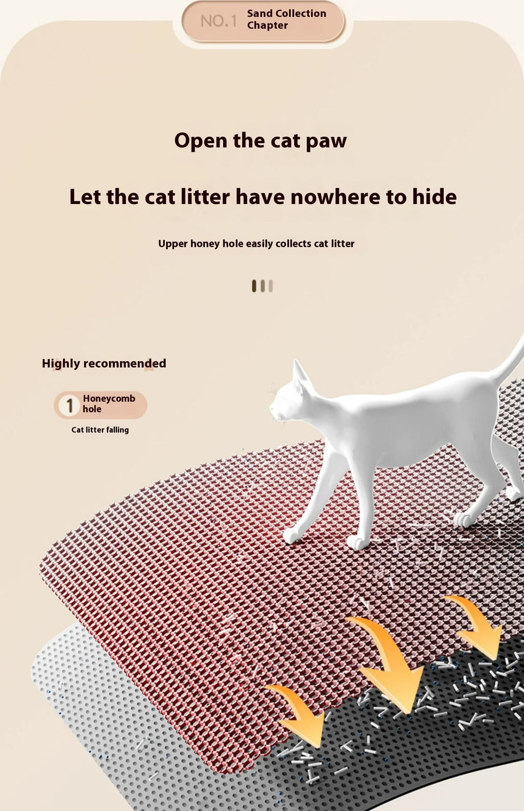 Litter-trapping cat mat – image 11
