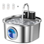 Cordless stainless steel cat water fountain – image 8