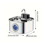 Cordless stainless steel cat water fountain – image 7