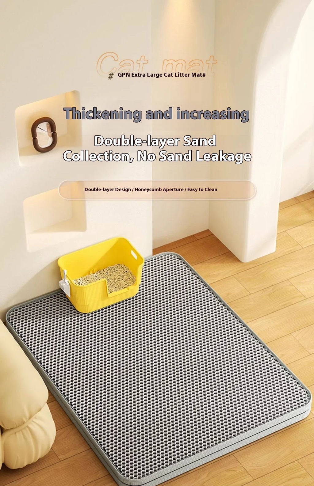 Litter-trapping cat mat – image 9
