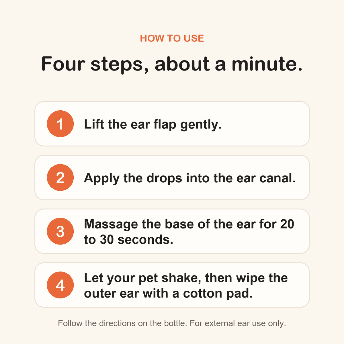 How to use in four steps